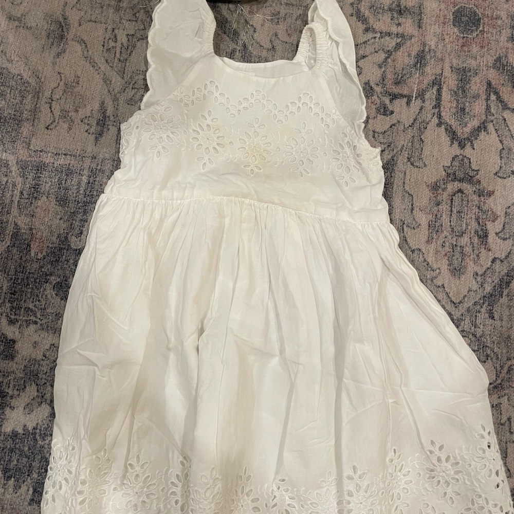 GAP White Eyelet Kids Dress